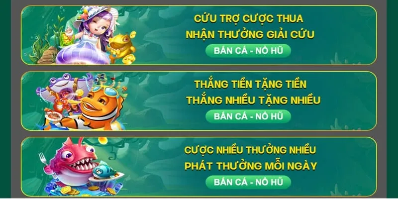Khuyến mãi tham gia săn cá nhận được tại hệ thống