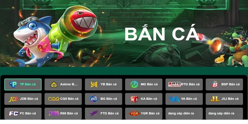 Top sảnh bắn cá hot nhất hệ thống