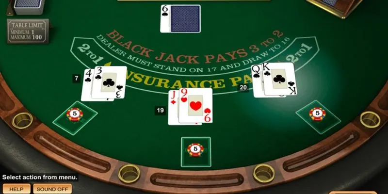 Thử thách bản lĩnh với Blackjack – chạm điểm 21, vượt nhà cái và giành chiến thắng